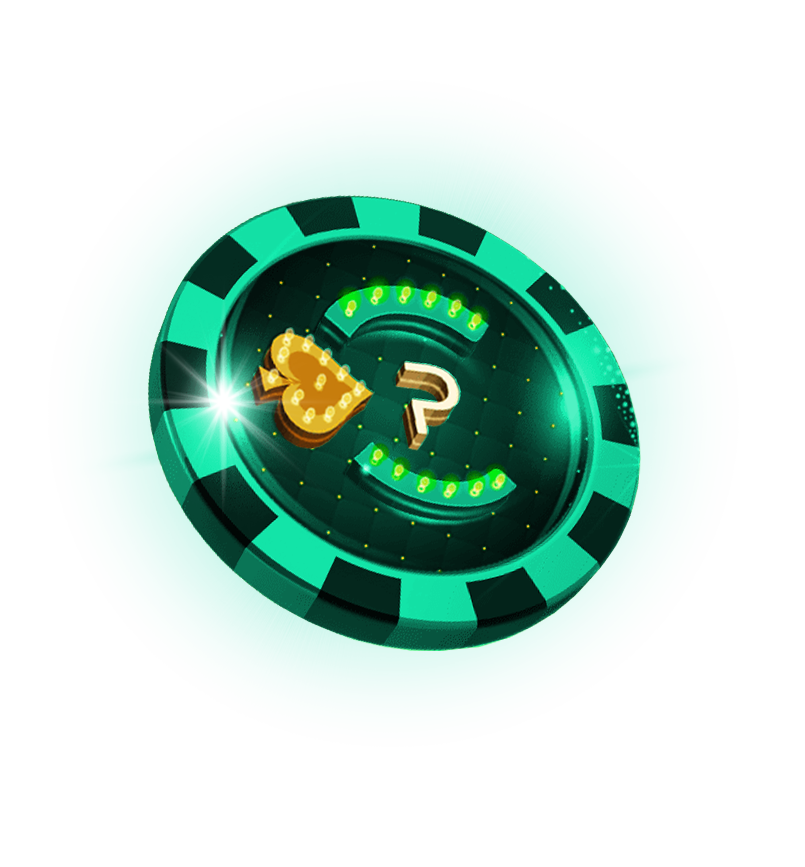 Türkiser Pure-Casino-Promotion-Chip